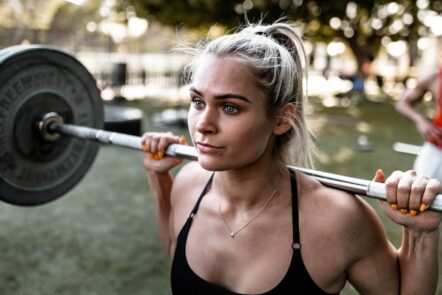 Weight training outside