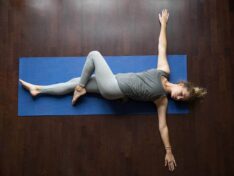 Supine Twist Yoga Supta Matsyendrasana