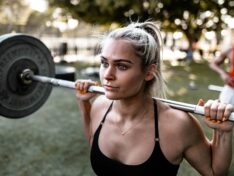 Weight training outside