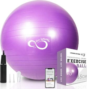 Live Infinitely yoga ball