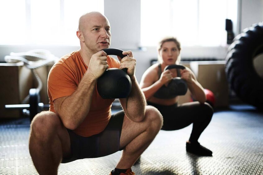 kettlebell squat