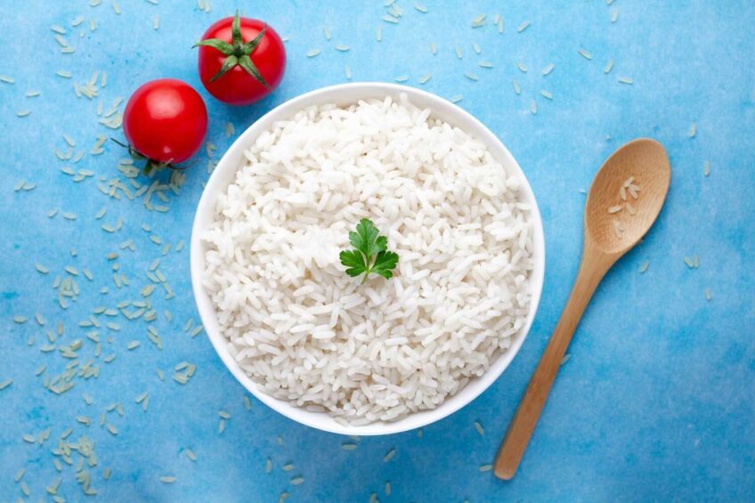 white rice meal